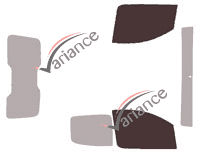 Glazing template - front window kit - Fiat Qubo (1) 4-door van (since 2008) Glazing template - front window kit - Fiat Qubo (1) 4-door van (since 2008)
