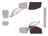 Glazing template - front window kit - Fiat Fiorino (2) Qubo 5-door van (since 2008) Glazing template - front window kit - Fiat Fiorino (2) Qubo 5-door van (since 2008)