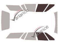 Plantilla de acristalamiento - kit de ventana delantera - Citroën XM Break 5 puertas (1991 - 2001) Plantilla de acristalamiento - kit de ventana delantera - Citroën XM Break 5 puertas (1991 - 2001)