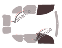 Mascherina per vetri - Kit finestrini anteriori - Renault Dokker (1) 6 porte (2013 - 2020) Mascherina per vetri - Kit finestrini anteriori - Renault Dokker (1) 6 porte (2013 - 2020)