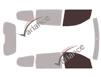 Verglasungsschablone - Fensterkit vorne - Renault Lodgy 5-türig (2012 - 2022) Verglasungsschablone - Fensterkit vorne - Renault Lodgy 5-türig (2012 - 2022)