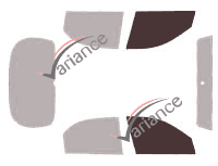Glazing template - front window kit - Daewoo Lanos (1) 5 doors (1997 - 2003) Glazing template - front window kit - Daewoo Lanos (1) 5 doors (1997 - 2003)