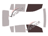 Plantilla de acristalamiento - kit de ventana delantera - Daihatsu Charade (2) 5 puertas (2003 - 2008)