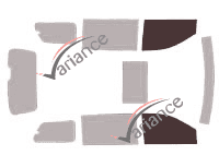 Glazing template - front window kit - Dodge Caravan (5) 5 doors (2008 - 2020) Glazing template - front window kit - Dodge Caravan (5) 5 doors (2008 - 2020)