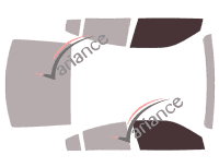 Glazing template - front window kit - Dodge Charger (7) Berline 4 doors (2015 - 2024) Glazing template - front window kit - Dodge Charger (7) Berline 4 doors (2015 - 2024)
