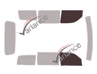 Plantilla de ventana - Kit de ventana delantera - Dodge Nitro 5 puertas (2006 - 2011) Plantilla de ventana - Kit de ventana delantera - Dodge Nitro 5 puertas (2006 - 2011)