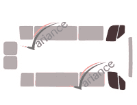 Plantilla de acristalamiento - kit de ventana delantera - Dodge RAM ProMaster (1) 5 puertas (desde 2014) Plantilla de acristalamiento - kit de ventana delantera - Dodge RAM ProMaster (1) 5 puertas (desde 2014)