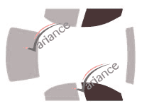 Gabarit vitrage - kit vitres avant - Dodge Stratus (2) Berline 4 portes (2000 - 2007)