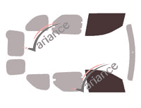 Glazing template - front window kit - Dacia Dokker (1) 6 doors (2013 - 2021) Glazing template - front window kit - Dacia Dokker (1) 6 doors (2013 - 2021)