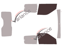 Plantilla de acristalamiento - kit de ventana delantera - Fiat Doblo (2) Utility 4/5 puertas (2009 - 2022) Plantilla de acristalamiento - kit de ventana delantera - Fiat Doblo (2) Utility 4/5 puertas (2009 - 2022)