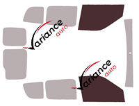 Plantilla de acristalamiento - kit de ventana delantera - Fiat Doblo (2) 6 puertas (2010 - 2022) Plantilla de acristalamiento - kit de ventana delantera - Fiat Doblo (2) 6 puertas (2010 - 2022)