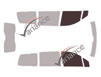 Gabarit vitrage - kit vitres avant - Citroën C8 5 portes (2002 - 2014)