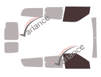 Plantilla de acristalamiento - kit de ventana delantera - Fiat Doblo (2) Maxi 6 puertas (2009 - 2022) Plantilla de acristalamiento - kit de ventana delantera - Fiat Doblo (2) Maxi 6 puertas (2009 - 2022)