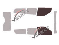 Glazing template - front window kit - Opel Combo (C) Maxi 5 doors (2011 - 2018) Glazing template - front window kit - Opel Combo (C) Maxi 5 doors (2011 - 2018)