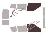Plantilla de acristalamiento - kit de ventana delantera - Fiat Doblo (2) 6 puertas (2009 - 2022) Plantilla de acristalamiento - kit de ventana delantera - Fiat Doblo (2) 6 puertas (2009 - 2022)