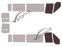 Glazing template - front window kit - Ford Transit (4) Long 5 doors (2000 - 2013) Glazing template - front window kit - Ford Transit (4) Long 5 doors (2000 - 2013)