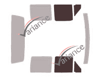 Glazing template - front window kit - Ford F-Series (9) Crew Cab Pick-up 4 doors (1990 - 1997) Glazing template - front window kit - Ford F-Series (9) Crew Cab Pick-up 4 doors (1990 - 1997)