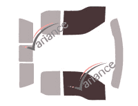 Glazing template - front window kit - Ford F-Series (13) Super Cab Pick-up 4 doors (2015 - 2021) Glazing template - front window kit - Ford F-Series (13) Super Cab Pick-up 4 doors (2015 - 2021)