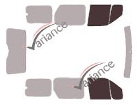 Mascherina per vetri - kit vetri anteriori - Ford Connect (1) Tourneo Long 5 porte (2002 - 2013) Mascherina per vetri - kit vetri anteriori - Ford Connect (1) Tourneo Long 5 porte (2002 - 2013)
