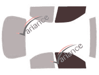 Glazing template - front window kit - Ford Contour Berline 4 doors (1994 - 2001)