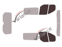 Plantilla de acristalamiento - kit ventana delantera - Ford Custom Transit (1) furgoneta 5 puertas (2014 - 2023) Plantilla de acristalamiento - kit ventana delantera - Ford Custom Transit (1) furgoneta 5 puertas (2014 - 2023)