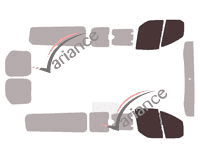 Gabarit vitrage - kit vitres avant - Ford Custom Transit (1) Long 6 portes (2014 - 2023) Gabarit vitrage - kit vitres avant - Ford Custom Transit (1) Long 6 portes (2014 - 2023)