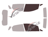 Verglasungsschablone - Fensterkit vorne - Ford EcoSport (1) 5-türig (2012 - 2022) Verglasungsschablone - Fensterkit vorne - Ford EcoSport (1) 5-türig (2012 - 2022)