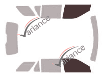 Sagoma del finestrino anteriore - Ford Explorer (5) 5 porte (2010 - 2019) Sagoma del finestrino anteriore - Ford Explorer (5) 5 porte (2010 - 2019)