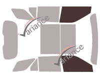 Front window template - Ford Explorer (6) 5-door (since 2019) Front window template - Ford Explorer (6) 5-door (since 2019)