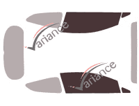 Glazing template - front window kit - Ford Fiesta (7) 3 doors (2017 - 2023) Glazing template - front window kit - Ford Fiesta (7) 3 doors (2017 - 2023)