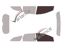 Glazing template - front window kit - Ford Focus (3) SW Break 5 doors (2011 - 2019) Glazing template - front window kit - Ford Focus (3) SW Break 5 doors (2011 - 2019)