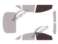 Glazing template - front window kit - Ford Focus (3) Berline 4 doors (2011 - 2018) Glazing template - front window kit - Ford Focus (3) Berline 4 doors (2011 - 2018)