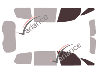 Glazing template - front window kit - Ford Galaxy (3) 5 doors (2015 - 2023) Glazing template - front window kit - Ford Galaxy (3) 5 doors (2015 - 2023)