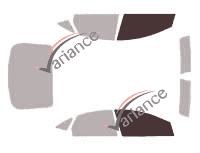 Glazing template - front window kit - Ford Mondeo (3) Berline 4 doors (2007 - 2014) Glazing template - front window kit - Ford Mondeo (3) Berline 4 doors (2007 - 2014)