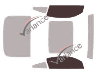 Glazing template - front window kit - Ford Mustang (5) Coupe 2 doors (2004 - 2009) Glazing template - front window kit - Ford Mustang (5) Coupe 2 doors (2004 - 2009)