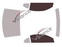 Glazing template - front window kit - Ford Mustang (4) Mach Coupe 3 doors (2003 - 2005) Glazing template - front window kit - Ford Mustang (4) Mach Coupe 3 doors (2003 - 2005)