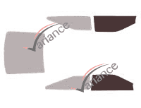 Glazing template - front window kit - Ford Probe (1) Coupe 3 doors (1988 - 1992) Glazing template - front window kit - Ford Probe (1) Coupe 3 doors (1988 - 1992)