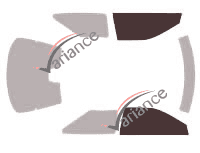 Glazing template - front window kit - Ford Probe (2) Coupe 3 doors (1992 - 1998) Glazing template - front window kit - Ford Probe (2) Coupe 3 doors (1992 - 1998)