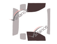 Glazing template - front window kit - Mazda BT-50 (2) Super Cab Pick-Up 4 doors (2012 - 2020) Glazing template - front window kit - Mazda BT-50 (2) Super Cab Pick-Up 4 doors (2012 - 2020)