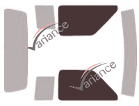 Glazing template - front window kit - Mazda B-serie (4) King Cab Pick-up 2 doors (1982 - 1992) Glazing template - front window kit - Mazda B-serie (4) King Cab Pick-up 2 doors (1982 - 1992)