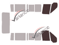 Plantilla de acristalamiento - kit de ventana delantera - Ford Tourneo (4) Transit 5 puertas (2000 - 2013) Plantilla de acristalamiento - kit de ventana delantera - Ford Tourneo (4) Transit 5 puertas (2000 - 2013)