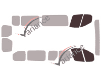 Glazing template - front window kit - Ford Transit (5) 350 XLT 6 doors (since 2014) Glazing template - front window kit - Ford Transit (5) 350 XLT 6 doors (since 2014)