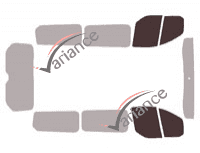 Gabarit vitrage - kit vitres avant - Ford Custom Transit (1) Court 5 portes (2014 - 2023) Gabarit vitrage - kit vitres avant - Ford Custom Transit (1) Court 5 portes (2014 - 2023)