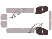Plantilla de acristalamiento - kit de ventana delantera - Ford Tourneo (1) Custom LONG 5 puertas (desde 2014) Plantilla de acristalamiento - kit de ventana delantera - Ford Tourneo (1) Custom LONG 5 puertas (desde 2014)