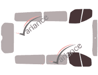 Gabarit vitrage - kit vitres avant - Ford Custom Transit (1) LONG 4 portes (2014 - 2023) Gabarit vitrage - kit vitres avant - Ford Custom Transit (1) LONG 4 portes (2014 - 2023)