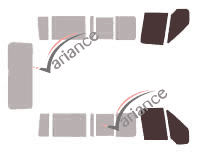 Glazing template - front window kit - Ford Transit (4) Court 4 doors (2000 - 2013) Glazing template - front window kit - Ford Transit (4) Court 4 doors (2000 - 2013)