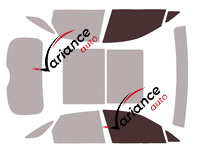 Glazing template - front window kit - Genesis GV70 (1) 5-door (since 2021)