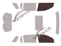 Gabarit vitrage - kit vitres avant - Gmc Terrain (1) 5 portes (2010 - 2017)