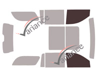 Plantilla de acristalamiento - kit de ventana delantera - Chevrolet Tahoe (5) XL 5 puertas (desde 2020)