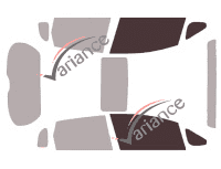 Glazing template - front window kit - Honda Fit (3) 5 doors (2013 - 2020)